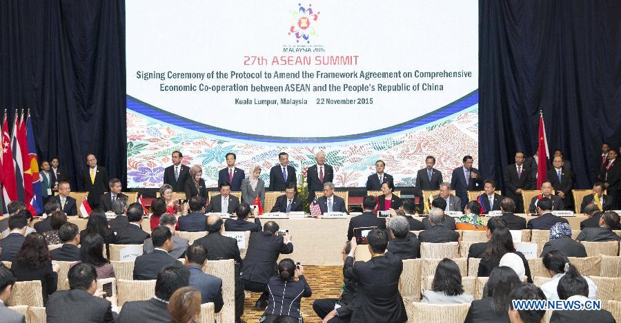 Подписан итоговый документ, означающее всестороннее завершение переговоров по повышению уровня зоны свободной торговли Китай-АСЕАН