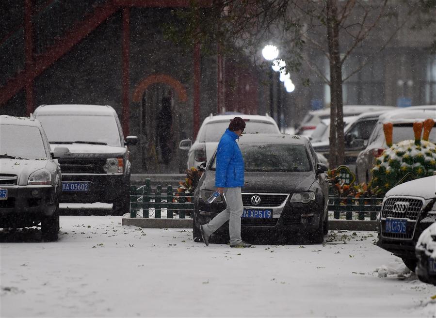 Пекин переживает третий снегопад в этом месяце