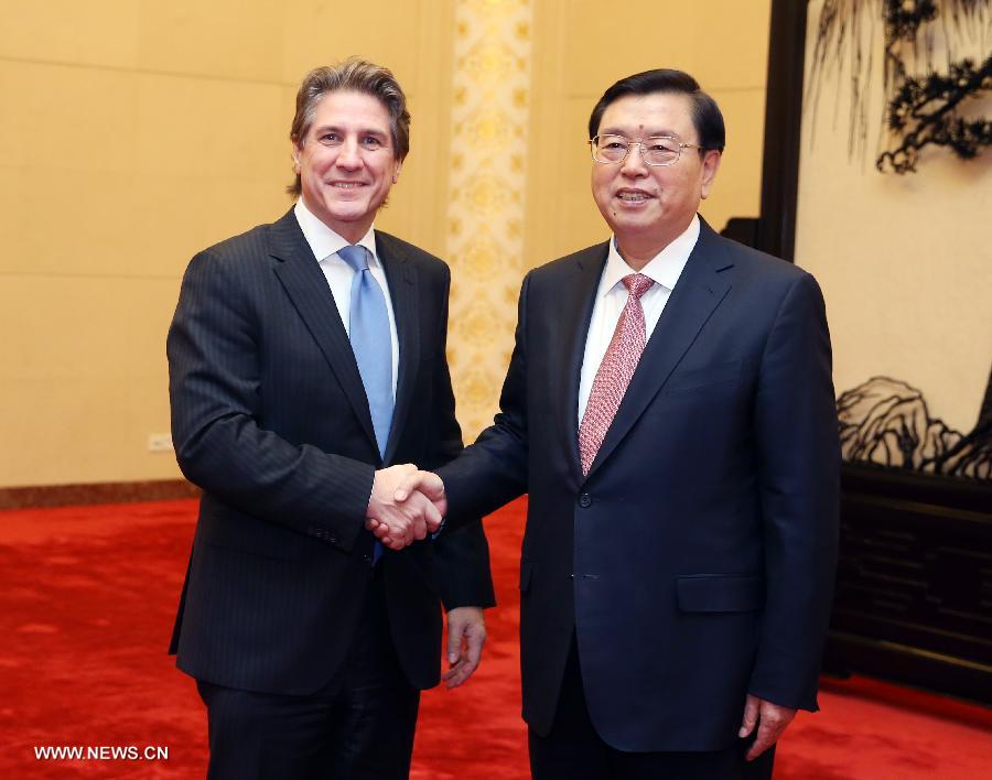 Чжан Дэцзян встретился с вице-президентом, председателем Сената Аргентины