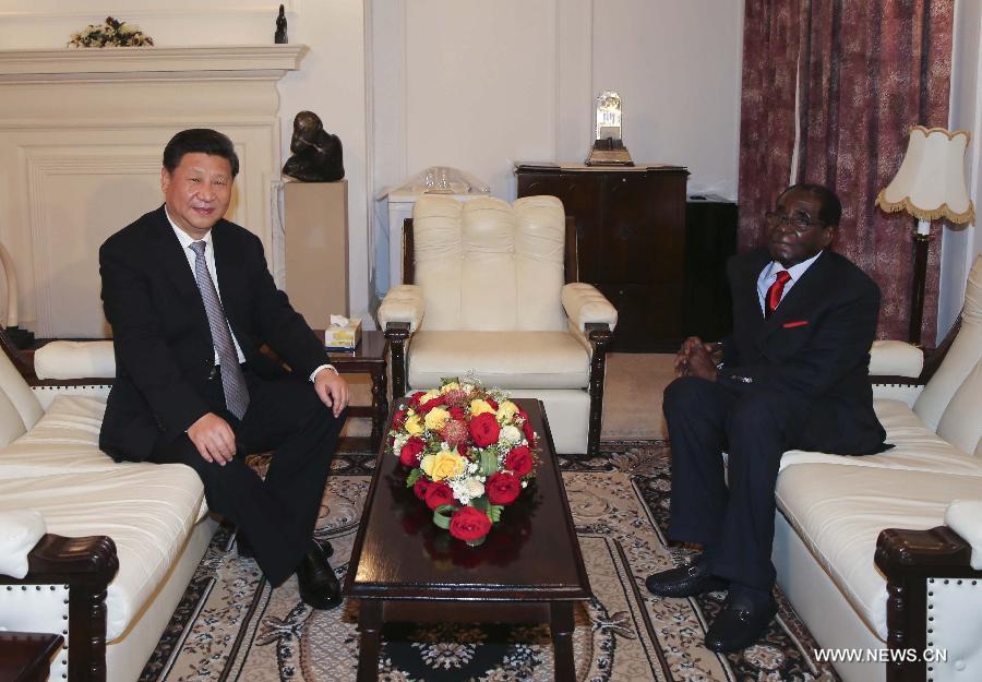 Си Цзиньпин провел переговоры с президентом Зимбабве
