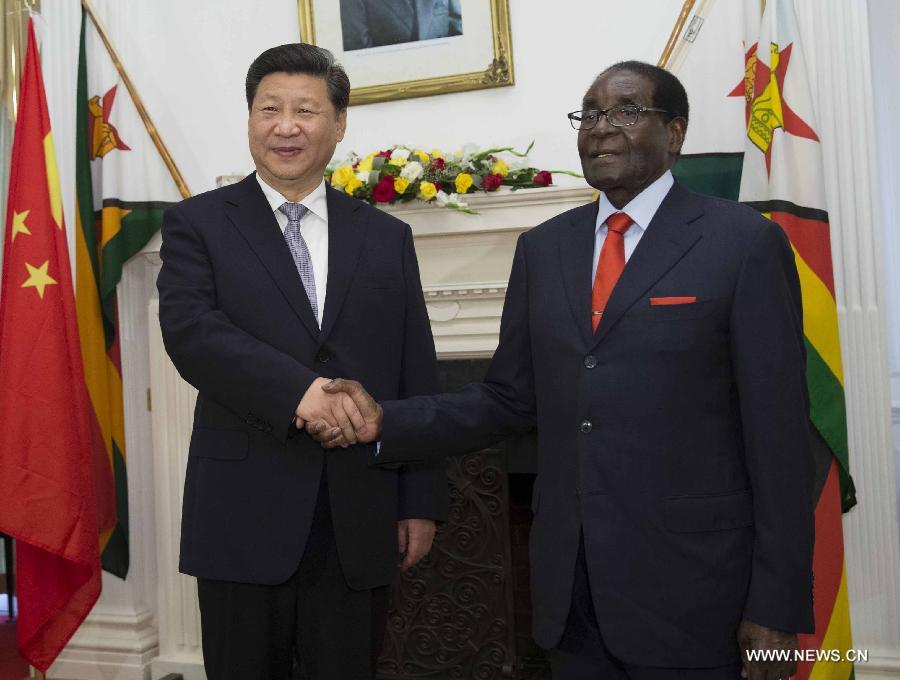 Главы Китая и Зимбабве договорились углубить двустороннее практическое сотрудничество