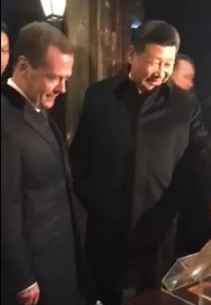 Си Цзиньпин и Медведев прогулялись по поселку Учжэнь