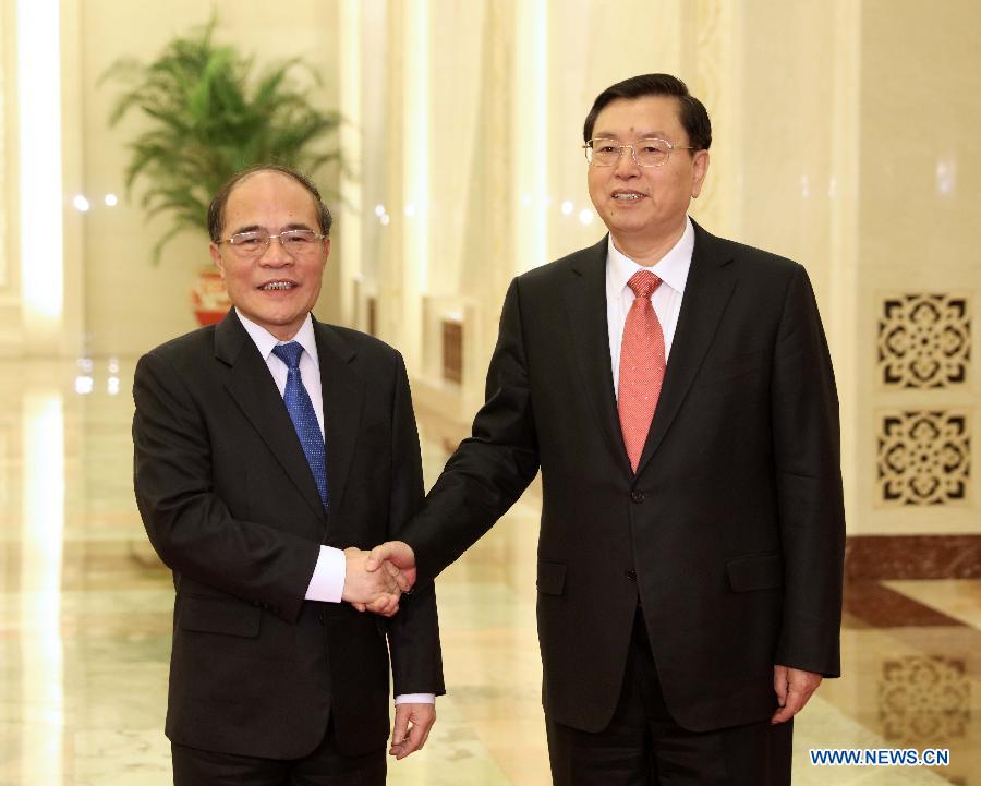 Чжан Дэцзян провел переговоры с председателем Национального собрания Вьетнама