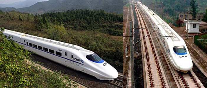 В период "тринадцатой пятилетки" инвестиции в железнодорожную отрасль составят 3,8 трлн юаней , протяженность высокоскоростных железных дорог достигнет 30 тысяч км
