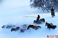 Кони мчатся по снежным степям