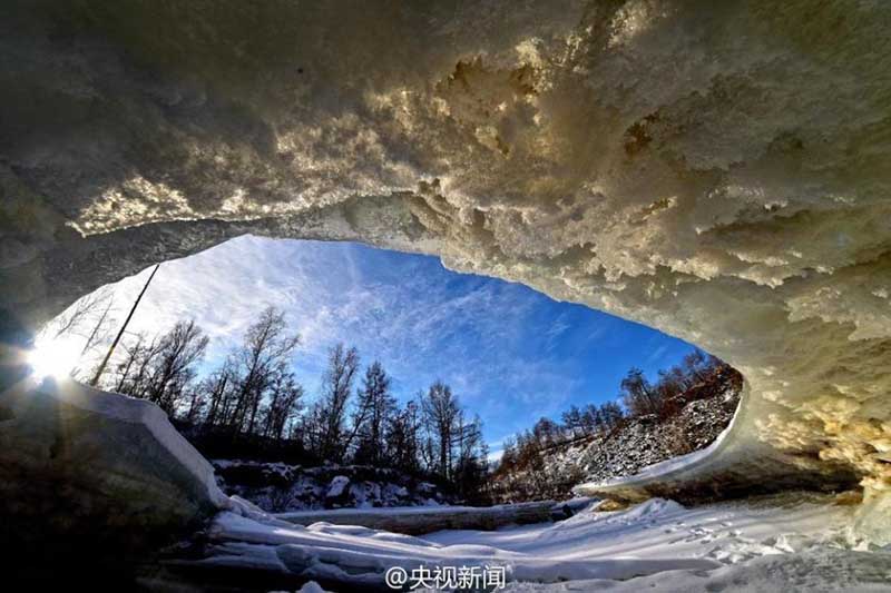 Красивые снимки заснеженных пейзажей Большого Хингана в сорокоградусные морозы