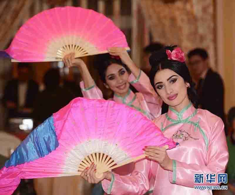 На фото: 24 января в посольстве Китая в Узбекистане состоялся прием по случаю наступающего китайского Нового года. (Синьхуа)