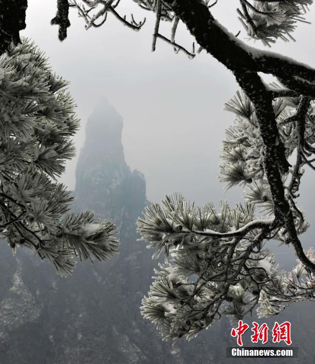 Снежные пейзажи в живописном районе Шэньсяньцзюй провинции Чжэцзян