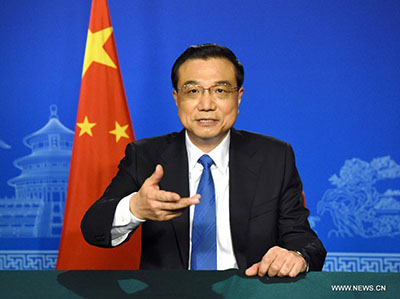 Ли Кэцян выступил с видеобращением к участникам встречи министров финансов и глав центральных банков 