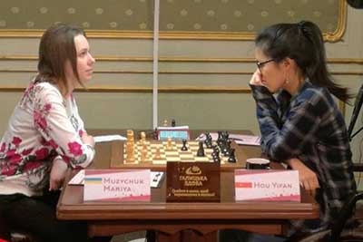 Хоу Ифань и М. Музычук сыграли вничью в борьбе за золотую шахматную корону