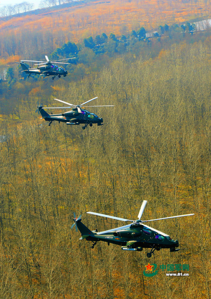 Фотографии с весенних учений боевых вертолетов НОАК