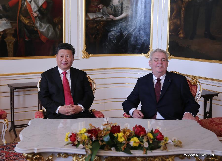 Си Цзиньпин и М.Земан заявили об установлении отношений стратегического партнерства между Китаем и Чехией