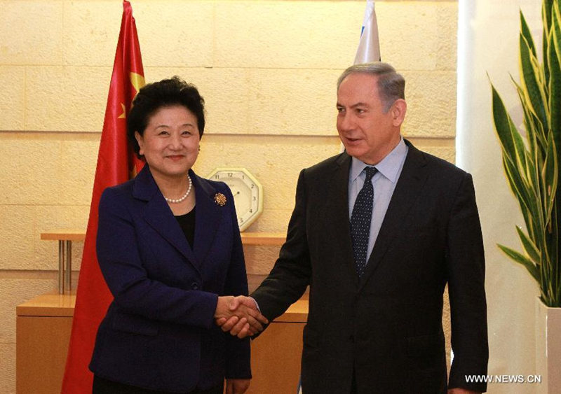 Лю Яньдун встретилась с премьер-министром Израиля Б.Нетаньяху