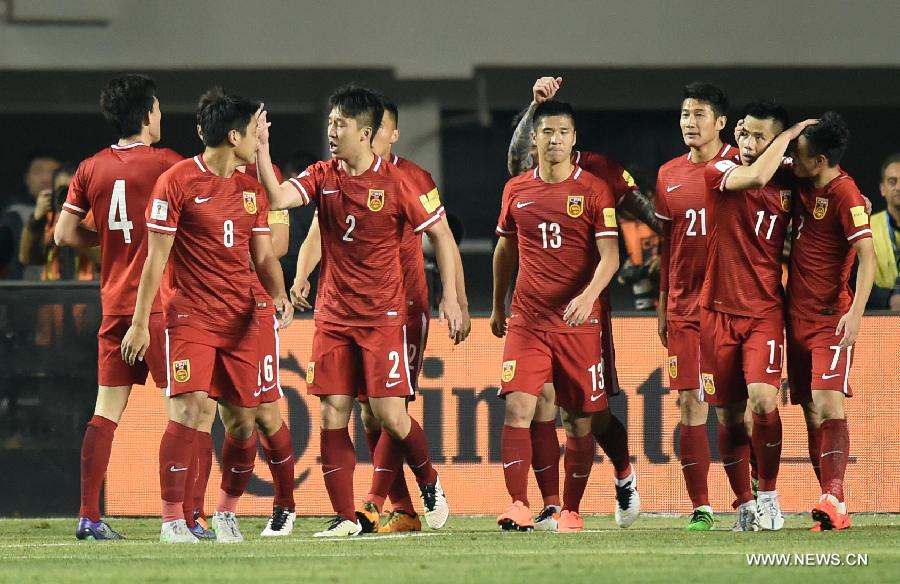 Сборная Китая победила Катар в рамках квалификации на ЧМ по футболу- 2018
