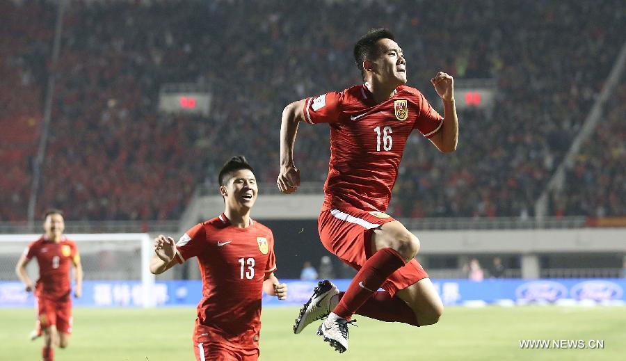 Сборная Китая победила Катар в рамках квалификации на ЧМ по футболу- 2018