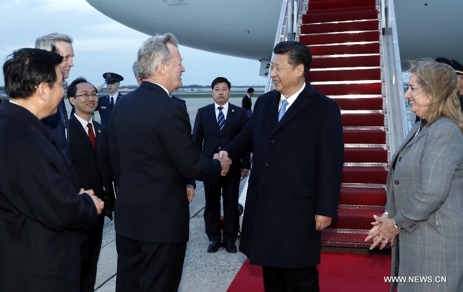 Председатель КНР Си Цзиньпин прибыл в Вашингтон для участия в 4-м саммите по ядерной безопасности
