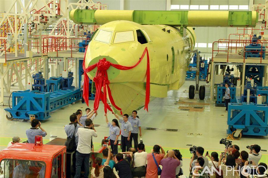 Компания AVIC показала самый большой в мире самолет-амфибию китайского производства