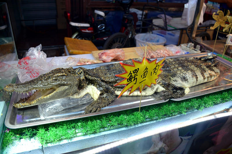 Шашлыки из крокодила за 20 юаней появились в Шэньяне