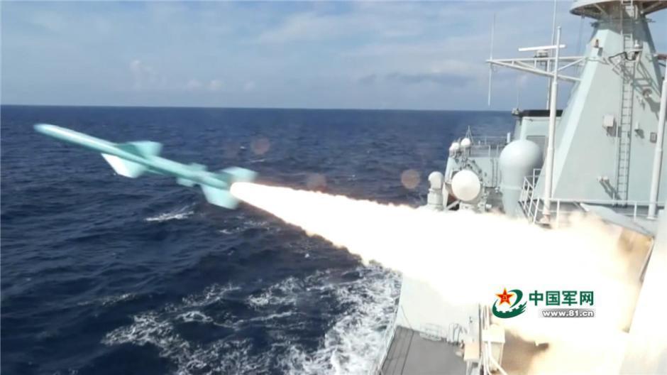 Китайские военные обнародовали кадры учений на море