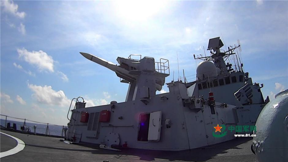 Китайские военные обнародовали кадры учений на море