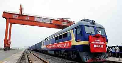 Радиус перевозок груза товарного поезда Чжэнчжоу-Гамбург достигает 2 тыс. км