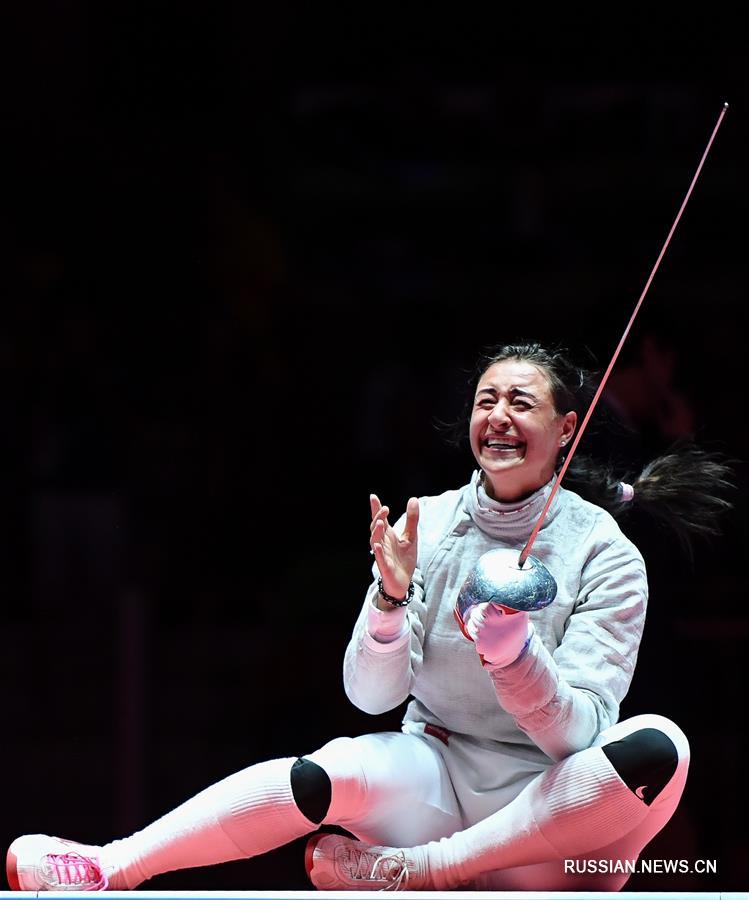 Российская саблистка завоевала золотую медаль турнира по фехтованию на Олимпийских играх в Рио-де-Жанейро