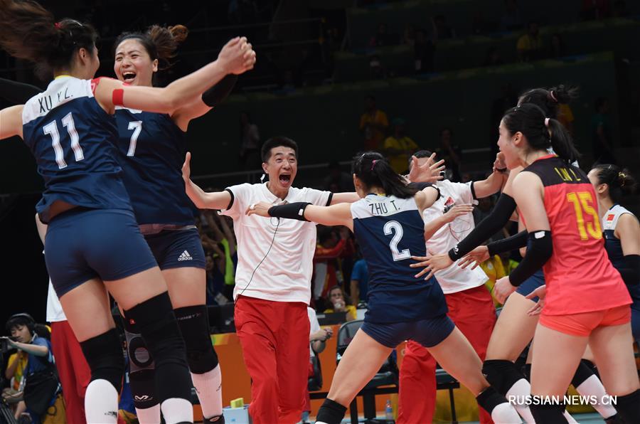 Китайские волейболистки вышли в полуфинал ОИ