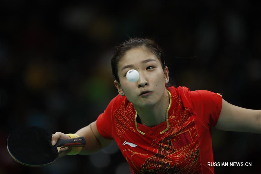 Китайские спортсменки завоевали золото ОИ в командном турнире по настольному теннису