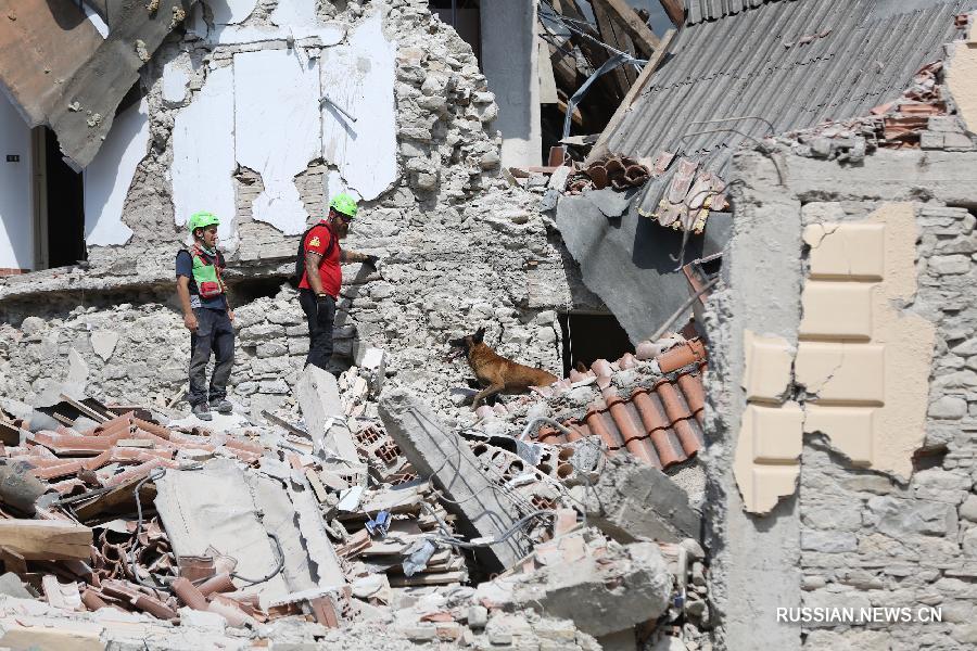 Число жертв землетрясения в центральной части Италии возросло до 73 человек