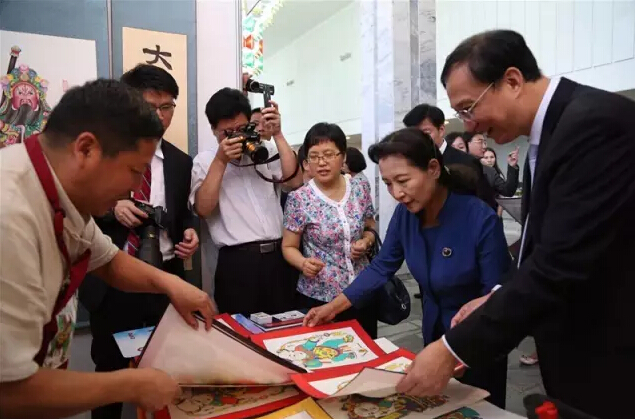 Открытие выставки Нематериального культурного наследия рамках мероприятия «Знакомство с Китаем в Казахстане»