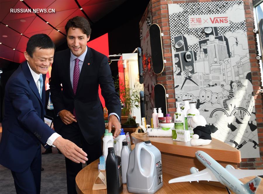 Джастин Трюдо и Джек Ма запустили проект по онлайн-продаже канадских товаров в Китае