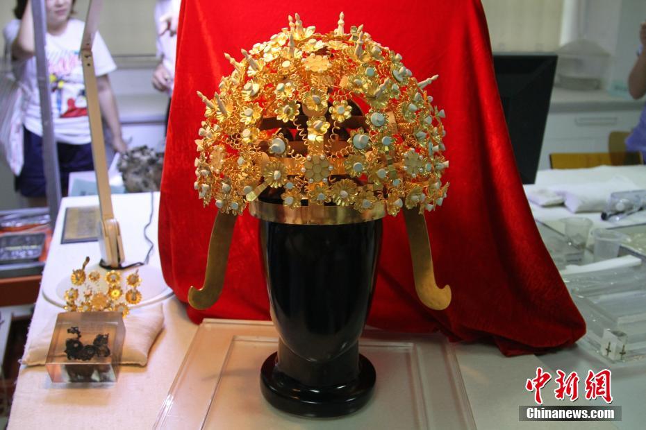 Корона императрицы Сяо династии Суй впервые представлена в Сиане
