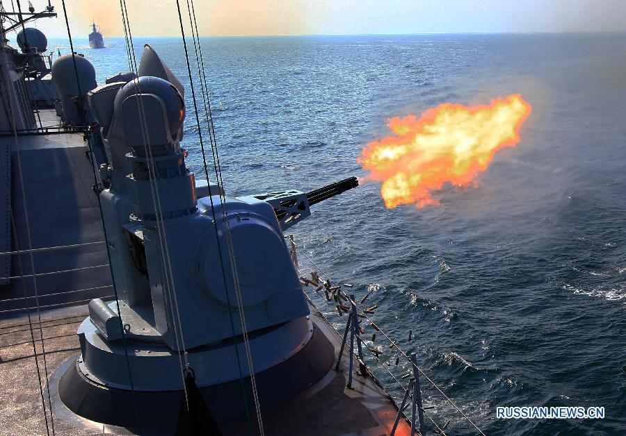 На китайско-российских военных учениях "Морское взаимодействие-2016" отработано реальное применение вооружений