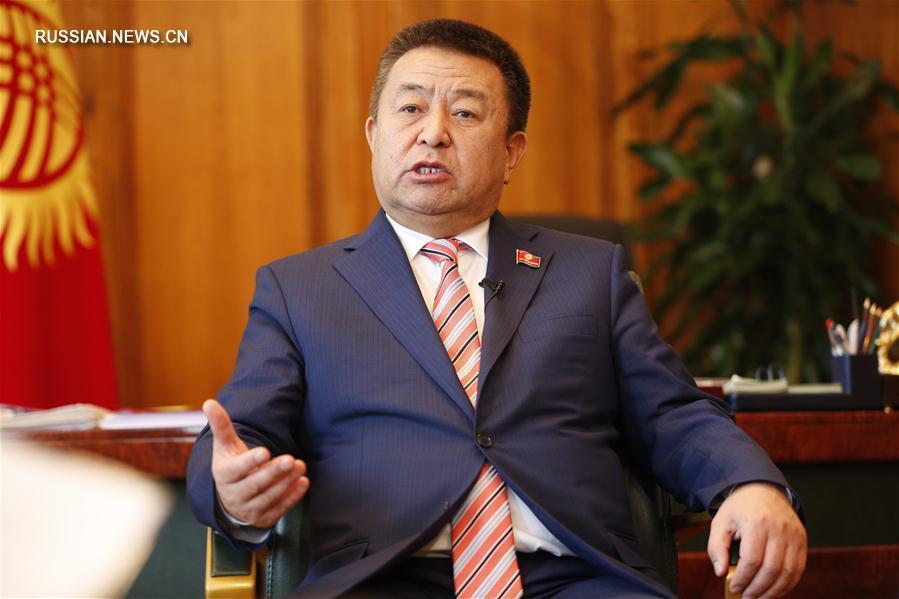 Эксклюзив: визит китайского премьера придаст мощный импульс развитию сотрудничества между Кыргызстаном и Китаем -- спикер парламента Кыргызстана
