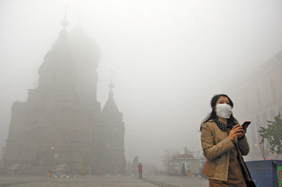 В 30 городах Китая загрязнение воздуха превысило максимальные показатели