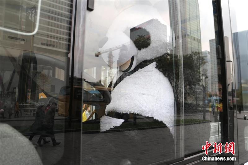 "Автобус-панда" появился в Чэнду