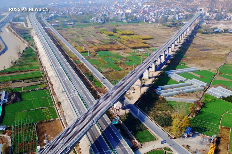 Участок Миньсянь -- Гуанъюань железнодорожной магистрали Ланьчжоу -- Чунцин готовится к открытию