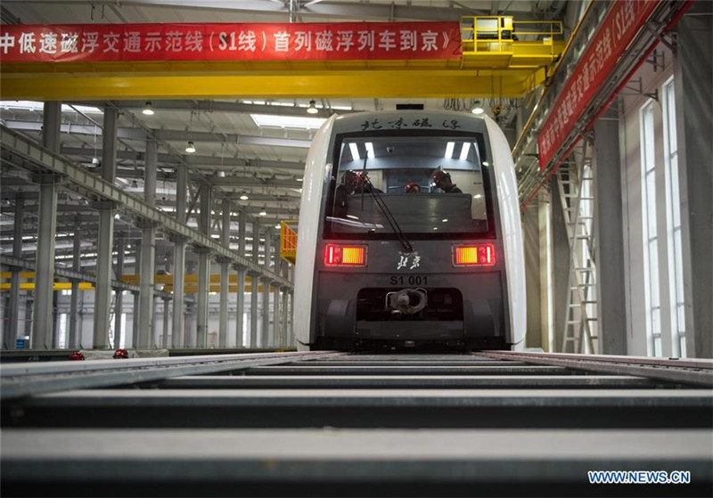 Первый поезд-маглев для трассы S1 в Пекине будет введен в эксплуатацию в 2017 году