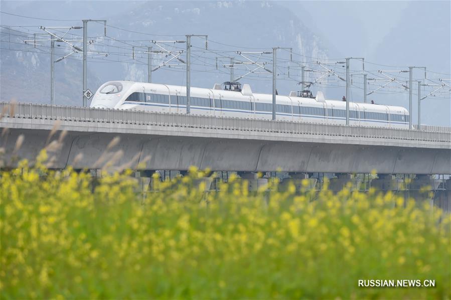 Сдана в эксплуатацию высокоскоростная железнодорожная магистраль Шанхай - Куньмин