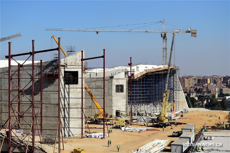 Интенсивно идет строительство Большого Египетского музея