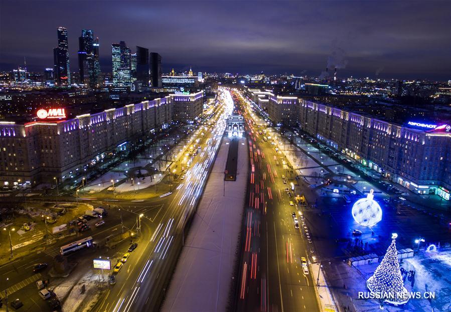 Ночные пейзажи в Москве