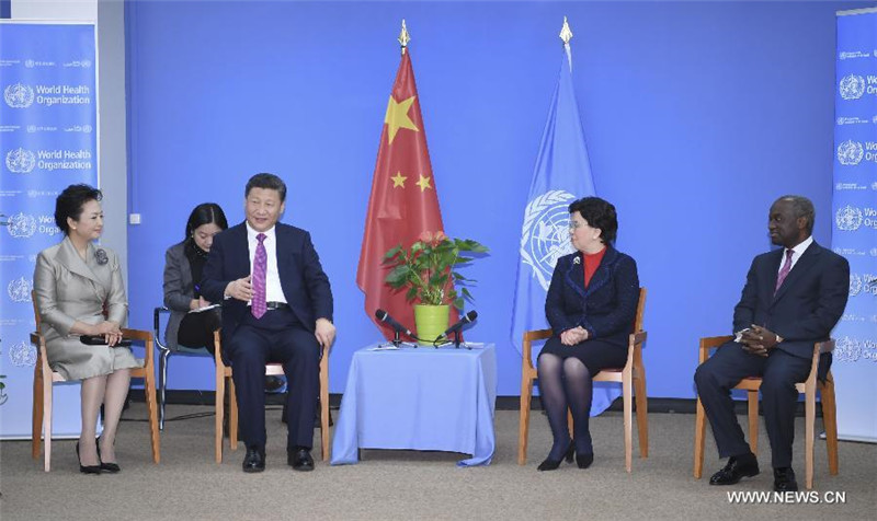 Си Цзиньпин посетил ВОЗ и встретился с генеральным директором организации Маргарет Чэнь
