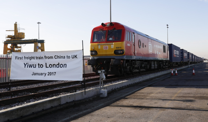 Первый грузовой поезд из Иу прибыл в Лондон