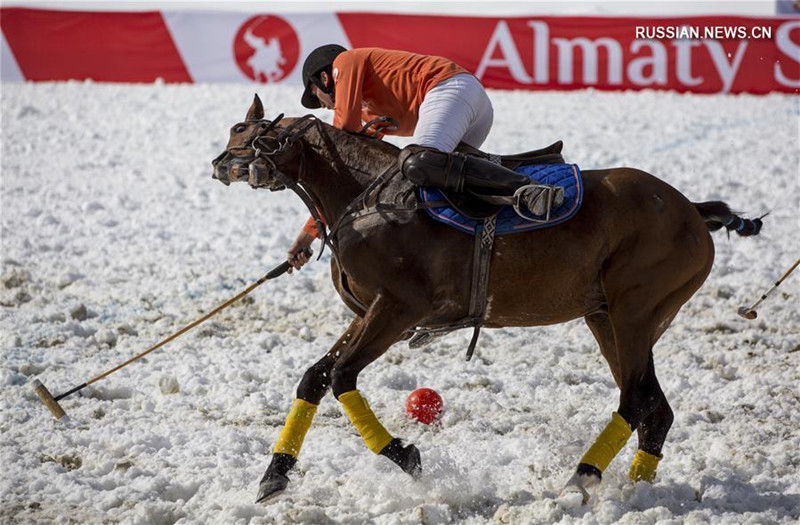 В Казахстане проходит международный турнир по поло на снегу