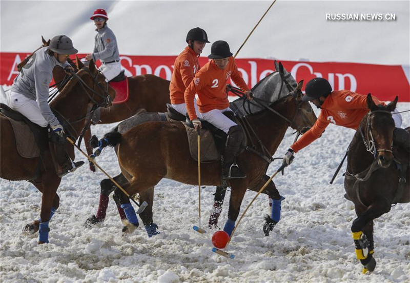 В Казахстане проходит международный турнир по поло на снегу