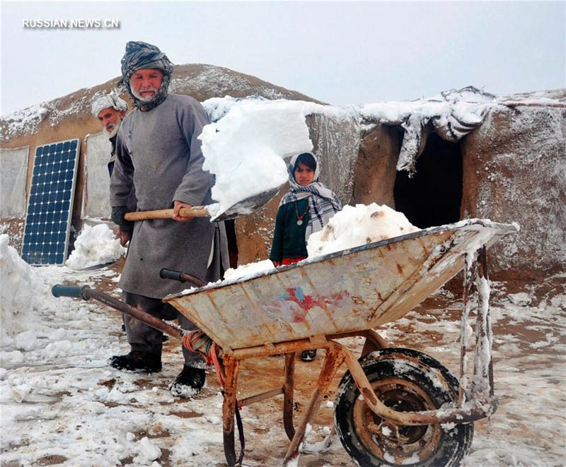 14 человек погибли в результате снегопадов и морозов на севере Афганистана