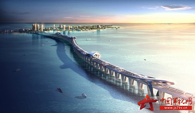 На юге Китая началось строительство 5,7-километрового моста для соединения провинции Хайнань с искусственным островком