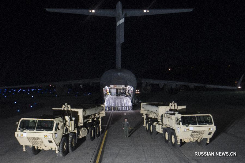 Часть батареи системы THAAD прибыла в Республику Корея