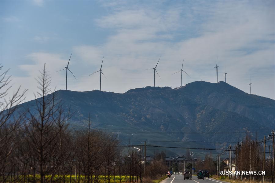 В провинции Чжэцзян пущена в эксплуатацию крупнейшая на севере региона ветряная электростанция, работающая с низкоскоростным ветром