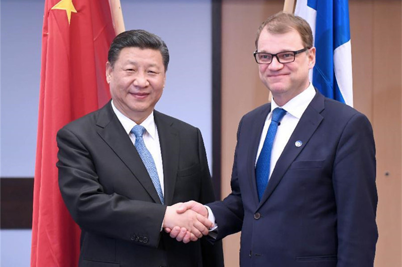 Си Цзиньпин встретился с премьер-министром Финляндии Ю.Сипилей